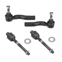 Two Inner & Two Outer Tie Rod 4pc Kit 2003-2008 Mazda 6 New W/Warranty