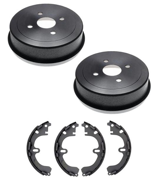 for Toyota Corolla Rear Brake Drums W/ Brake Shoes 1993 1998 2000 2001 2002