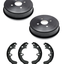 Fits 1993-1998 Toyota Corolla / Geo Prizm (2) Rear Brake Drums and Shoes