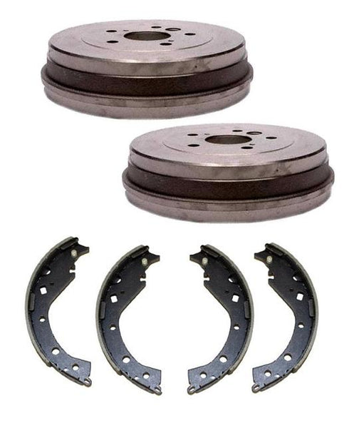 For 2003 2004 2005 Toyota Rav4 Rav-4 Rear Brake Drums & Rear Brake Shoes Kit