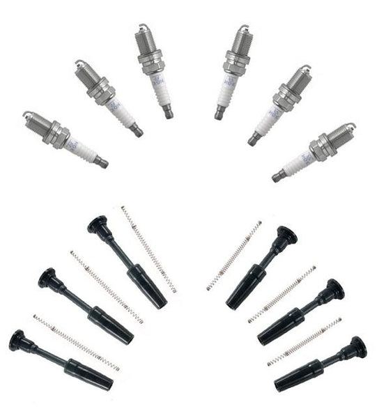 For I30 96-99 MAXIMA 95-99 3.0L Left & Right Coil-On-Plug Boot & Spark Plugs