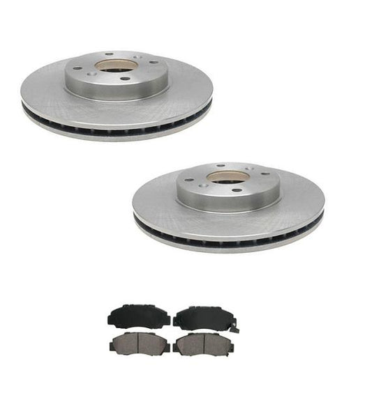 1998-1999 Acura 3.0 CL (2) Brake Rotors & Ceramic Front Pads