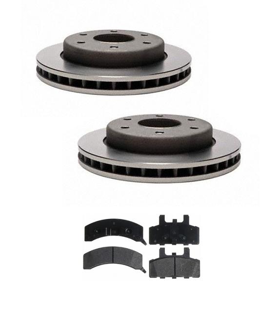 Front Disc Brake Rotor & Ceramic Pads For Cadillac Escalade 1999 2000