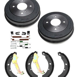 Tambores de freno trasero, zapatas y resortes de zapata para Altima 2.4L 2000-2001, kit de 4 piezas