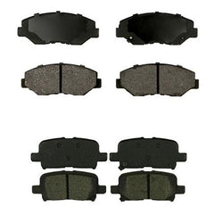 For 2003 2004 2005 2006 2007 2008 Honda Pilot Front & Rear Ceramic Brake Pads