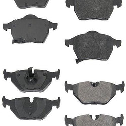 Fits 2000-2005 Saab 9-5 95 Front and Rear Brake Pad Set for 288mm Rotors