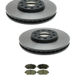 For Lexus 01-05 GS300 GS430 02-09 SC430 (2) Front Brake Rotors & Ceramic Pads