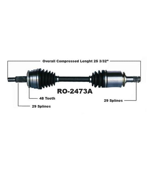 LR3 05-09 LR4 10 RANGE ROVER SPORT 06-10 AWD Front Driver Side CV Shaft Axle