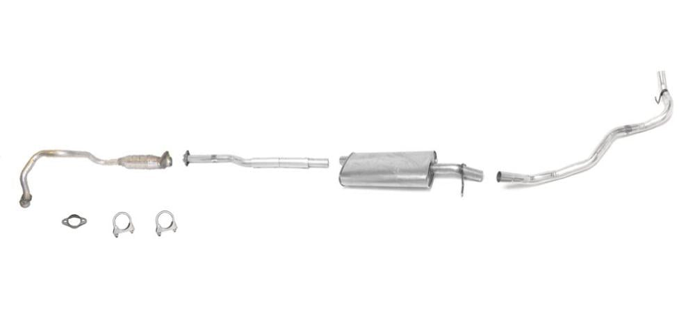 Sistema de escape catalítico para camioneta Chevrolet S10 95 2.2L solo con distancia entre ejes de 122"
