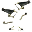 86-1990 Acura Legend Set of Front Upper Control Arms & Inner and Outer Tie Rods