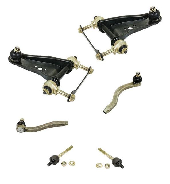 86-1990 Acura Legend Set of Front Upper Control Arms & Inner and Outer Tie Rods