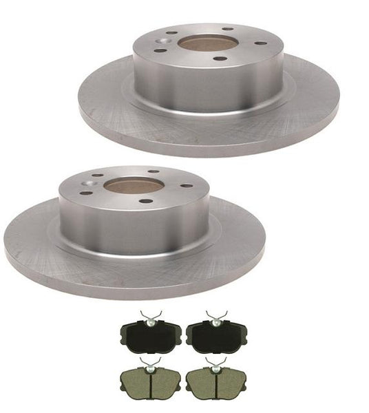 Discovery II Range Rover (2) Rear Brake Rotors & Ceramic Brake Pads 34146 CD493