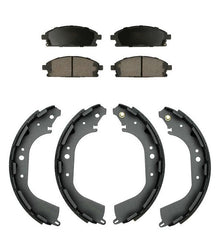 Front Ceramic Pads & Rear Brake Shoes Kit For Nissan Pathfinder 1996-2004