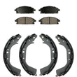 Ceramic Front Pads & Rr Brake Shoes 2pc Kit For Nissan Pathfinder 96-04