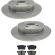 Fits For 2007-2013 Suzuki SX4 SX 4 Rear Brake Rotors & Ceramic Pads