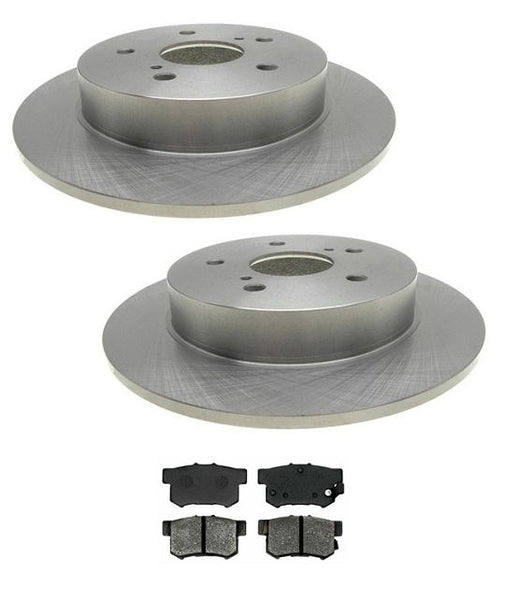Fits For 2007-2013 Suzuki SX4 SX 4 Rear Brake Rotors & Ceramic Pads