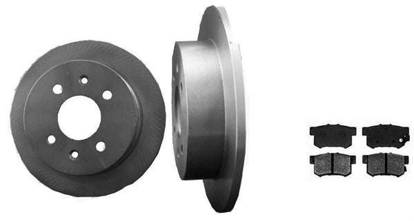 1992-1996 Honda Prelude Rr (2) Brake Rotors & Ceramic Pads 31070 CD365