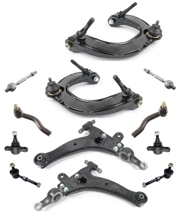 Sonata 99-01 12Pc Kit Upper & Lower Control Arm Ball Joint Tie Rods