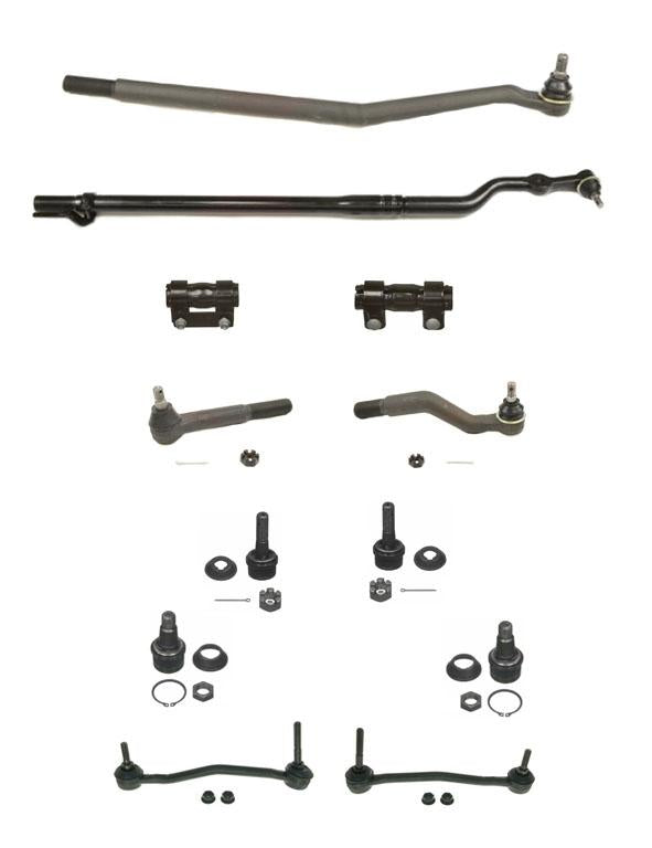 00-05 For Ford Excursion 4 Wheel Drive Drag Link Rod Sleeve Ball Joint 12 Piece