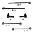 PONTIAC VIBE 03-08 1.8L FWD Front Inner Outer Tie Rods & Sway Bar Links 6pc Kit