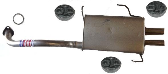 Muffler Exhaust 398813 W Gaskets & Hangers Fits Pro Date 04/99-03 Nissan Maxima