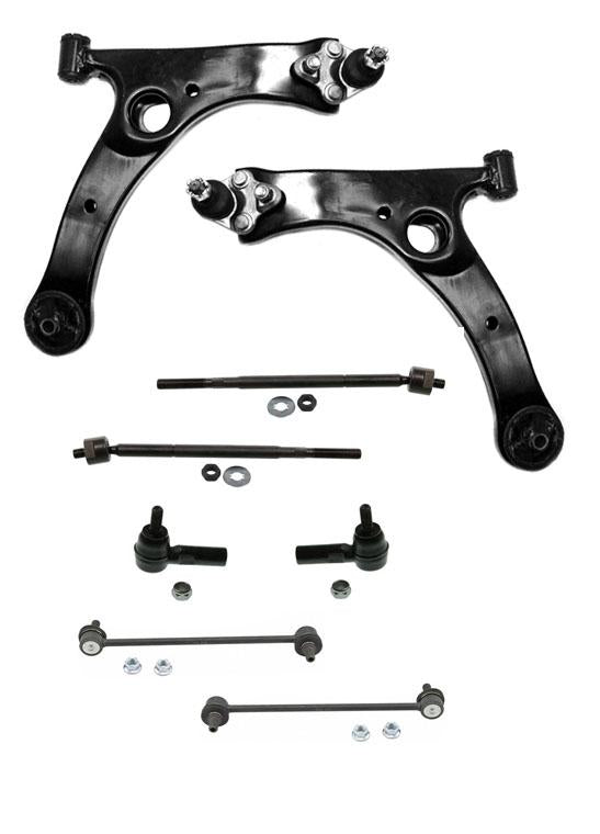 Se adapta a Toyota Corolla 03-08, brazos de control inferiores, rótulas, varillas de amarre, eslabones de barra estabilizadora