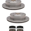 Fits 91-97 Toyota Previa Rear Brake Disc Rotors & Ceramic Brake Pads