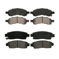 Fits 2006-2009 GMC Envoy & Chevrolet Trailblazer Front & Rear Brake Pads