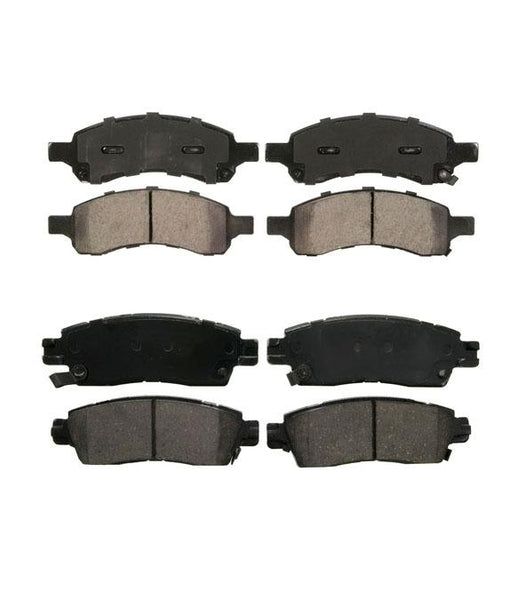 Fits 2006-2009 GMC Envoy & Chevrolet Trailblazer Front & Rear Brake Pads