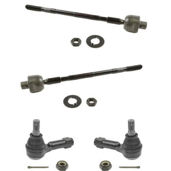 Set of Front Inner and Outer Tie Rods Will Fit QX4 97-03 PATHFINDER 96-04 ARMADA