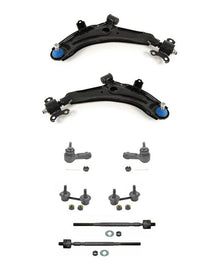 Para Elantra Tiburon Kit de 8 piezas Brazos de control Bujes Juntas esféricas Barras de amarre Barra estabilizadora