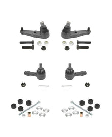 Escort 6Pc Chassis Kit Low Ball Joints Sway Bar Tie Rods K8773 K7305 ES3048RL