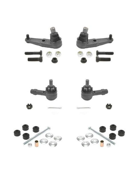 Escort 6Pc Chassis Kit Low Ball Joints Sway Bar Tie Rods K8773 K7305 ES3048RL