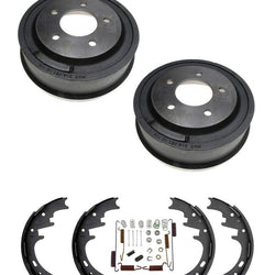 Fits For 98-02 B150 Dodge Van 1500 Brake Drum Drums & Shoes Springs 4pc Kit