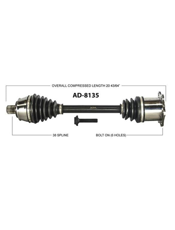 AD8135 Conjunto completo del eje CV del lado del pasajero Nuevo