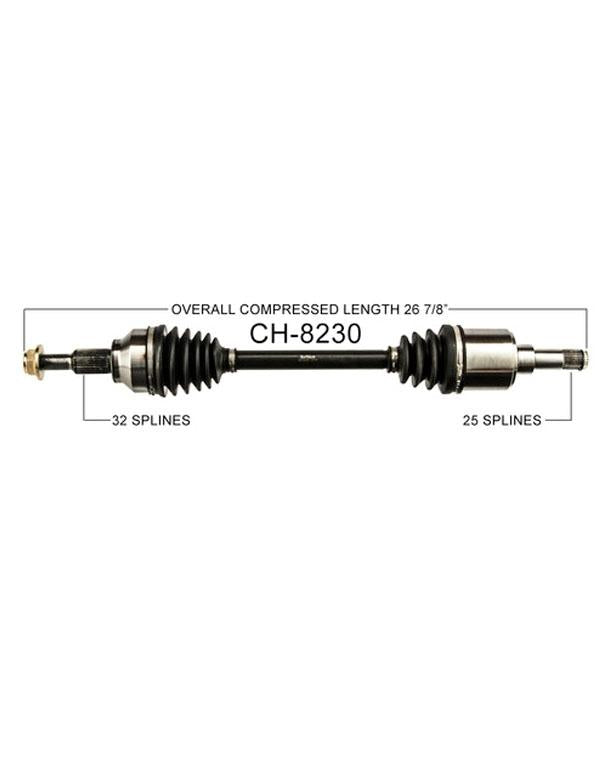 CH8230 07-08 Pacifica 3.8L D/S FWD & AWD CV Shaft Axle Complete Assembly