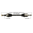 CH8230 07-08 Pacifica 3.8LD/S FWD y AWD CV Eje Eje Conjunto completo Nuevo