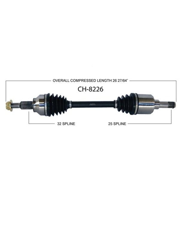 CH8226 08-10 Town Grand Caravan 3.3L D/S CV Shaft Axle Complete Assembly New