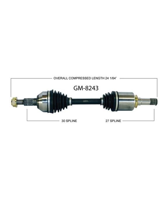 SurTrack GM-8243 3.6L AWD Drivers Side CV Axle Shaft