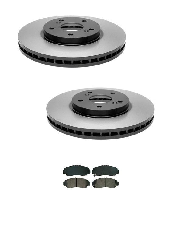 Rotores de freno delantero y pastillas de cerámica para Honda Accord V6 07-10 09-10 Acura TSX