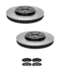 Rotores de freno delantero y pastillas de cerámica para Honda Accord V6 07-10 09-10 Acura TSX