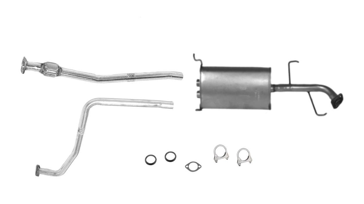 Tubo de extensión flexible de silenciador medio H para Nissan Pathfinder QX4 3,3 Infiniti 96-00