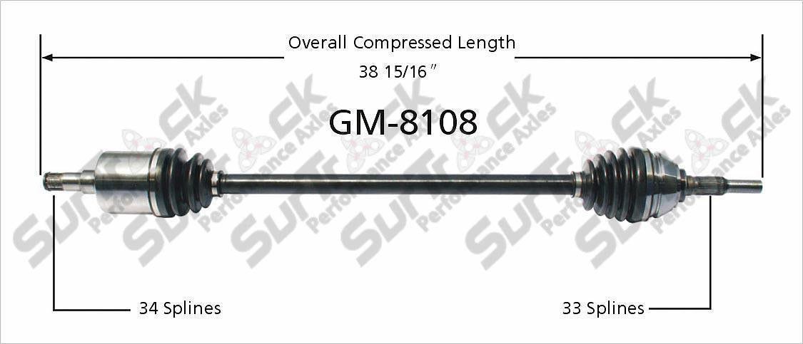 GM Chevrolet CV Drive Axle Shaft  Premium Quality