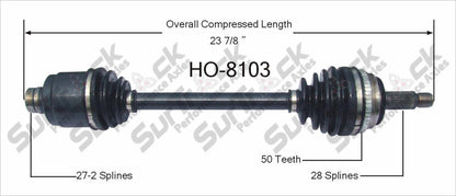 Acura Honda CV Drive Joint Half Shaft Brand New Premium Quality