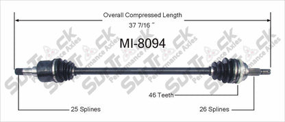 Mitsubishi CV Drive Joint Half Shaft Brand New Premium Quality