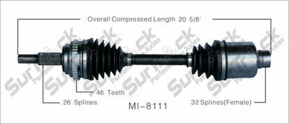 Mitsubishi CV Drive Joint Half Shaft Brand New Premium Quality