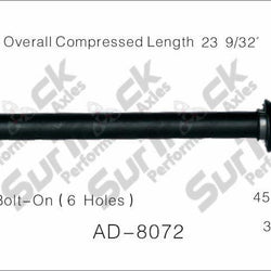 SurTrack AD-8072 CV Axle Shaft Fits Drivers Side All Wheel Drive Models