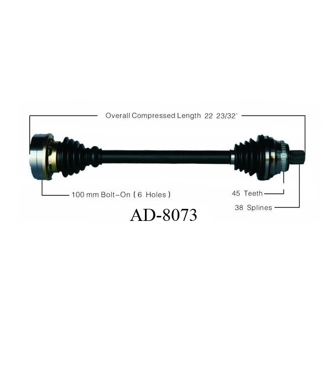 SurTrack AD-8073 CV Axle Shaft