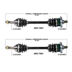 02-4 Arctic Cat 250 300 375 400 4X4 Frt L & R CV Axle Shaft Complete New ARC7001