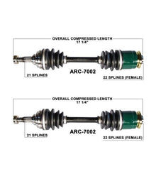 Arctic Cat 250 300 4X2 4X4 Rear L & R CV Axle Shaft Complete ARC7002